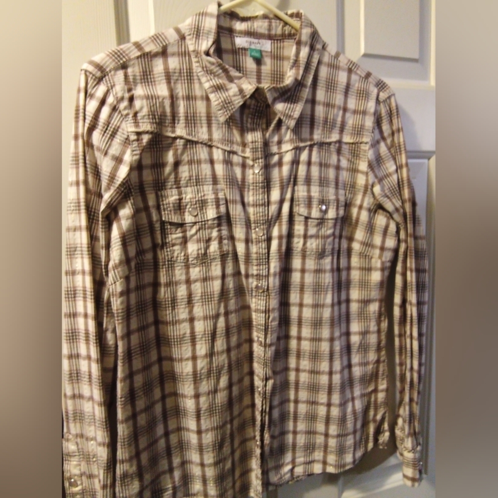 Old Navy, Vintage Western style Shirt with Pearly Snaps